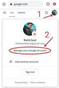 How to log out my gmail account from other phones?