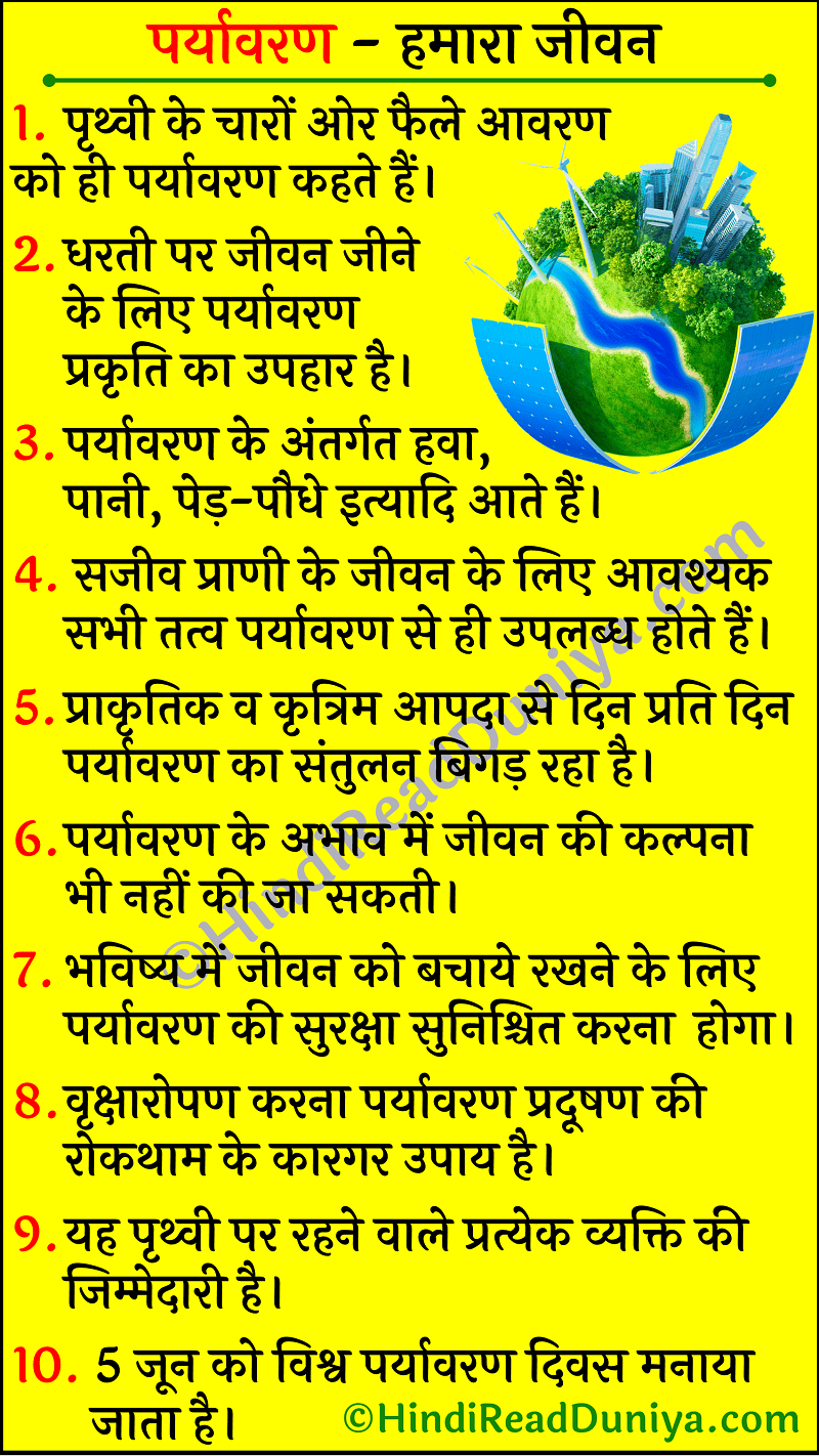 essay writing in hindi about environment