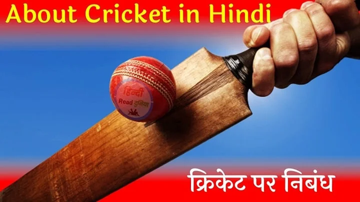 क्रिकेट पर निबंध (Cricket Essay in Hindi) | About cricket in Hindi